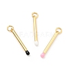 Brass Enamel Pendants KK-G416-36G-1