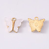 Alloy Acrylic Pendants ENAM-R136-01K-1