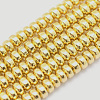 Electroplate Non-magnetic Synthetic Hematite Beads Strands X-G-L485-04A-G-1