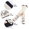Coffee Theme Cotton and Linen Cup Mats AJEW-WH0201-017-3