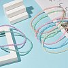 7Pcs 7 Color Glass Seed Beaded Necklaces Set for Women NJEW-JN04182-2