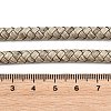 Braided Leather Cord with Core WL-F009-6mm-03-3
