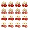 20Pcs 2 Colors Alloy Rhinestone Pendants ALRI-CJ0001-08-1