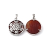 Natural Red Agate Pendants G-P498-04P-21-2