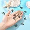 10Pcs Natural Paua Shell Connector Charms SHEL-YW0001-16-4