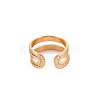 Textured Hollow Cuff Earrings RJEW-S048-006G-NF-2