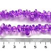 Transparent Crackle Glass Beads Strands GLAA-U004-01K-4