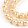 Baking Paint Pearlized Glass Pearl Bead Strands HY-N002-3mm-A09-4