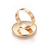 Ion Plating(IP) Adjustable 201 Stainless Steel Finger Rings Components STAS-G187-01G-20mm-3