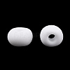 Frosted Opaque 6/0 Glass Seed Beads SEED-R029-4mm-A01-6