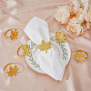 Maple Leaf Alloy Napkin Rings AJEW-WH0314-77G-3