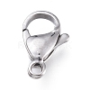 Tarnish Resistant 316 Surgical Stainless Steel Lobster Claw Clasps STAS-M281-01P-F-1