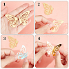 CREATCABIN 12Pcs 6 Styles Acrylic Mirror Butterfly Cupcake Toppers FIND-CN0001-44-6