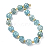 Electroplated Natural Druzy Geode Crystal Beads Strands G-G459-02L-2