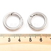 Non-Tarnish 316 Stainless Steel Spring Gate Rings STAS-M296-01P-A-01-3