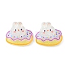 Translucent Cute Bunny Cabochons CRES-O006-10-1