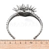316 Surgical Stainless Steel Cuff Bangles BJEW-C142-01A-AS-5