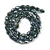 Transparent Electroplate Glass Beads Strands EGLA-N013-T10mm-B15-2