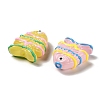 Painted Glass Beads X1-LAMP-I032-01-3