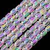 Electroplate Glass Beads Strands X-EGLA-D031-01-01-1