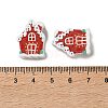 Christmas Theme Schima Wood Beads WOOD-F018-07-3
