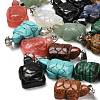 Natural & Synthetic Mixed Gemstone Pendants G-B127-06P-1