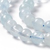 Natural Aquamarine Round Beads Strands G-A204-01-4