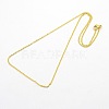 304 Stainless Steel Cable Chain Necklaces STAS-O037-101G-2