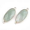 Natural Green Aventurine Links connectors X-G-S344-03C-2