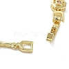 Brass Link Chain Bracelets BJEW-D039-34G-02-3