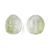 Transparent Spray Painted Glass Beads GLAA-N035-022-C07-2