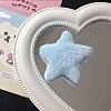 Candy Color Star Plush Cloth Alligator Hair Clips PW-WG70921-04-1