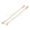Brass Cable Chain Chain Extender KK-ZX024-37G-F-1