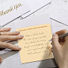 Wooden Commemorative Cards WOOD-WH0040-009-5