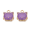 Eco-Friendly Zinc Alloy  Pendants ENAM-R051-01-07G-NR-2