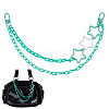 ABS Plastic Cable Chain with Acrylic Paperclip Chains Bag Decorative Chains HJEW-OC00408-1
