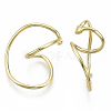 Brass Cuff Earrings EJEW-S201-195-NF-3