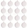 304 Stainless Steel Pendant Cabochon Settings STAS-NB0001-03P-1