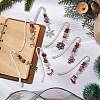 Christmas Theme Alloy Hook Bookmarks AJEW-JK00338-2