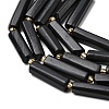 Natural Shungite Beads Strands G-D353-A10-4