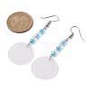 Blank Acrylic Dangle Earrings EJEW-JE05665-02-3