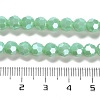 Electroplate Opaque Glass Beads Strands EGLA-A035-P6mm-A14-4
