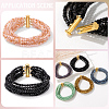 6Pcs 3 Styles Brass Slide Lock Clasps KK-BBC0027-56-7