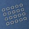 50Pcs Tibetan Style Alloy Bead Frame TIBEB-FS0001-10AS-7
