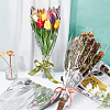 2 Bags 2 Styles OPP Plastic Flower Bouquets Wrapping Packaging AJEW-CA0002-67-4
