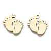 201 Stainless Steel Charms STAS-T044-208G-1