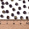 Opaque Picasso Glass Beads SEED-Q039-05A-A07-4