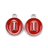 Platinum Plated Alloy Enamel Charms LS-ENAM-S118-03I-P-1