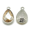 Alloy Glass Charms PALLOY-T028-7x10mm-06-2