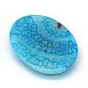 Oval Dyed Natural Crackle Agate Cabochons G-R349-30x40-01-3